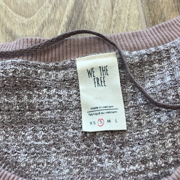 We The Free Free People Waffle Knit Oversized Sweater - Picture 6 of 8